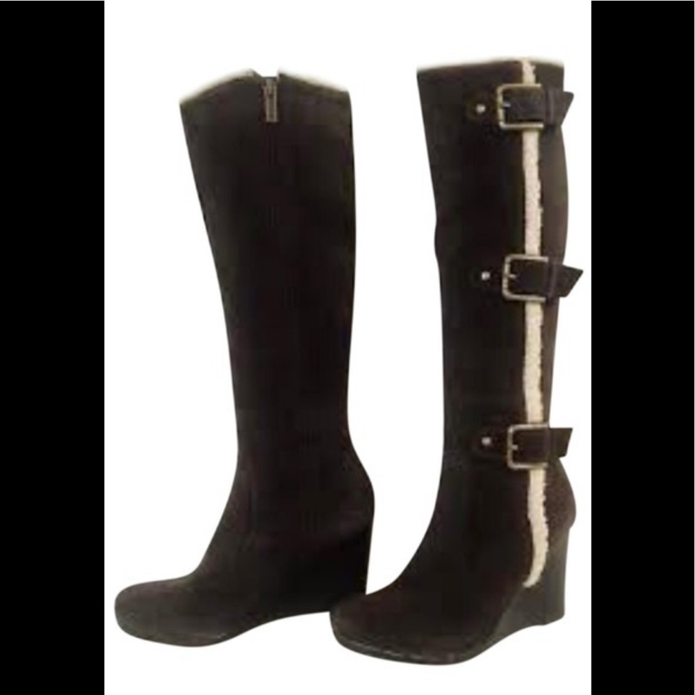 Kenneth Cole reaction triple flirt suede boots size 6.5 price firm!